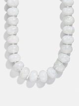 BaubleBar Joan Semi-Precious Necklace - White - 
    White chunky bead necklace 
  
