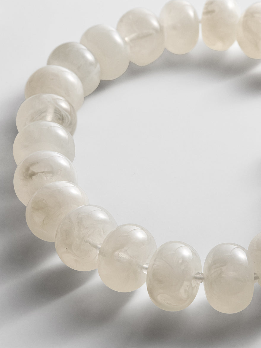 Joan Semi-Precious Necklace - White