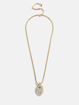 BaubleBar Thalia Reversible Pendant Necklace - Gold/Pavé - 
    Gold layering necklace
  
