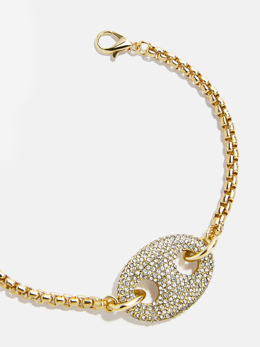Peyton Reversible Bracelet - Gold/Pavé