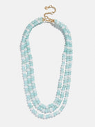 Lena Semi-Precious Layered Necklace - Turquoise