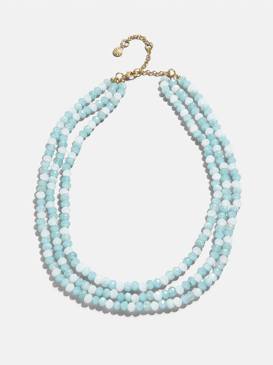 Lena Semi-Precious Layered Necklace - Turquoise