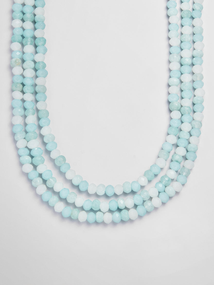 Lena Semi-Precious Layered Necklace - Turquoise