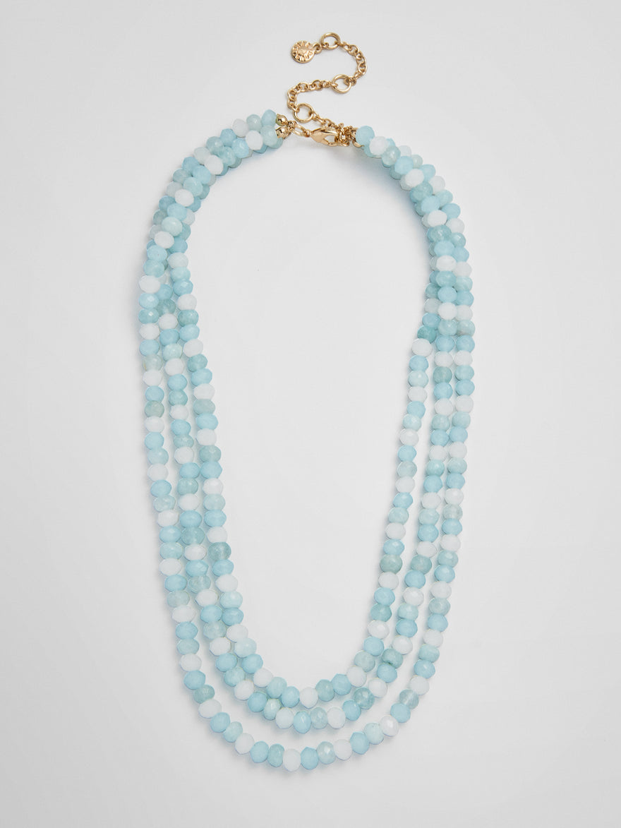 Lena Semi-Precious Layered Necklace - Turquoise