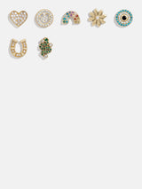 BaubleBar Custom Motif Block Nameplate Charm - Gold/Pavé - 
    Create your own cluster charm necklace
  
