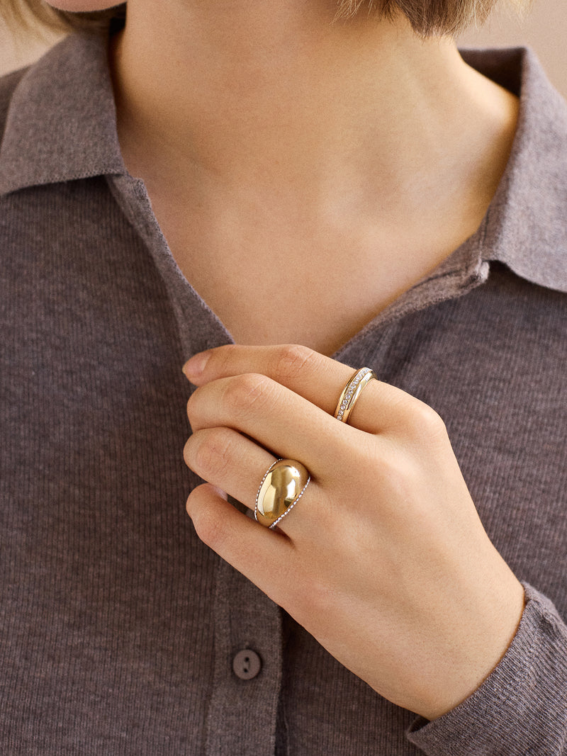BaubleBar Kim Ring - Gold/Pavé - 
    Ends Tonight: Enjoy 20% off
  

