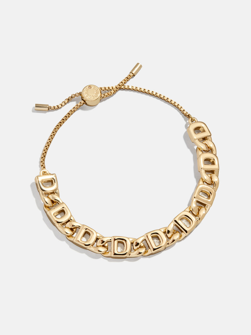 Repeating Initial Bracelet - D