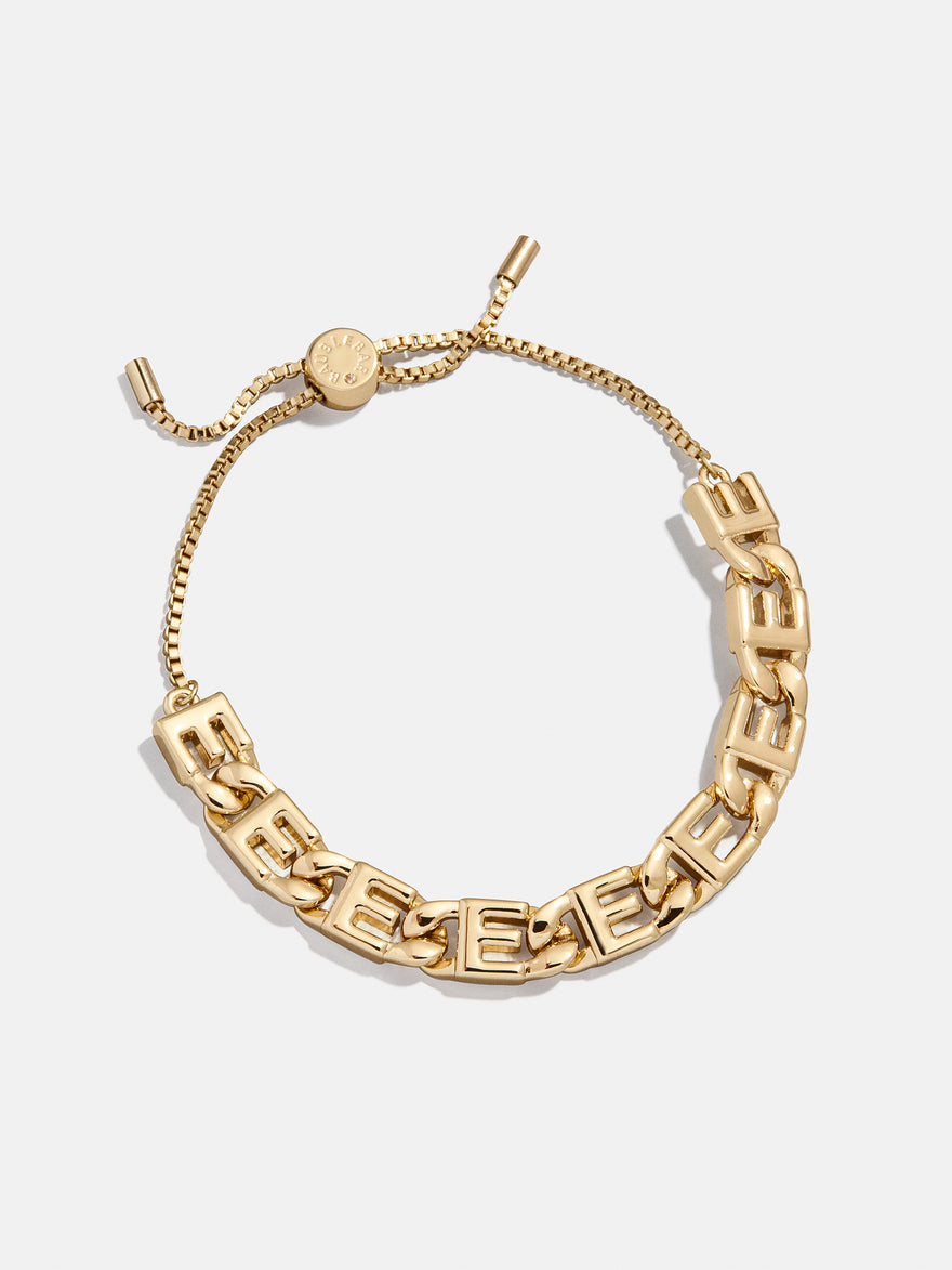 Repeating Initial Bracelet - E