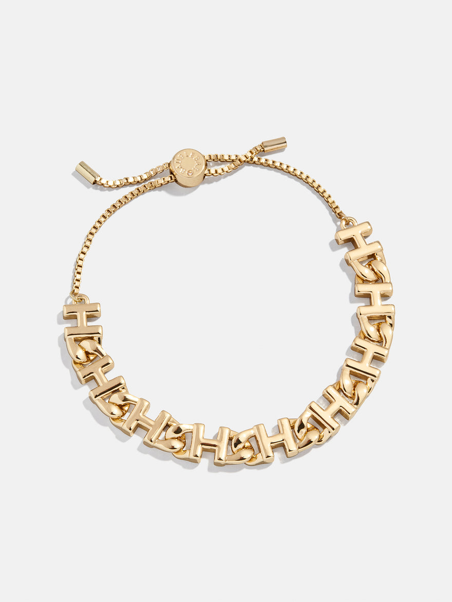 Repeating Initial Bracelet - H