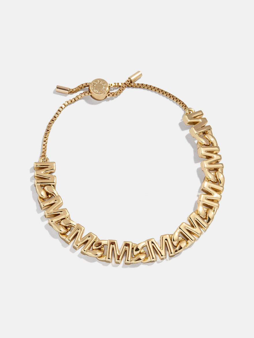 Repeating Initial Bracelet - M
