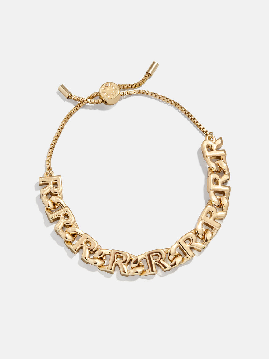 Repeating Initial Bracelet - R