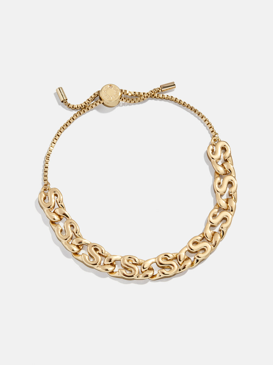 Repeating Initial Bracelet - S