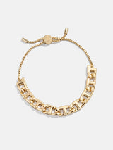BaubleBar Repeating Initial Bracelet - T - 
    Gold stacking bracelet 
  
