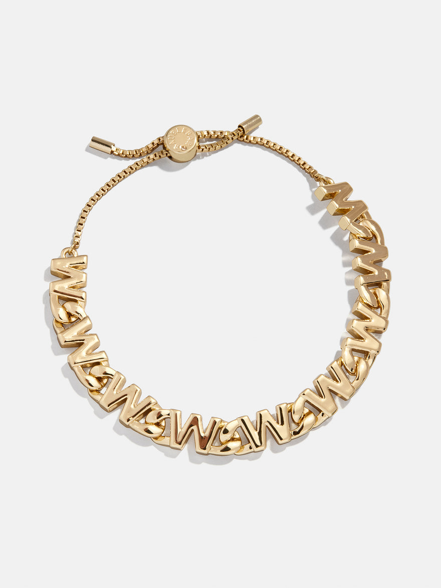 Repeating Initial Bracelet - W