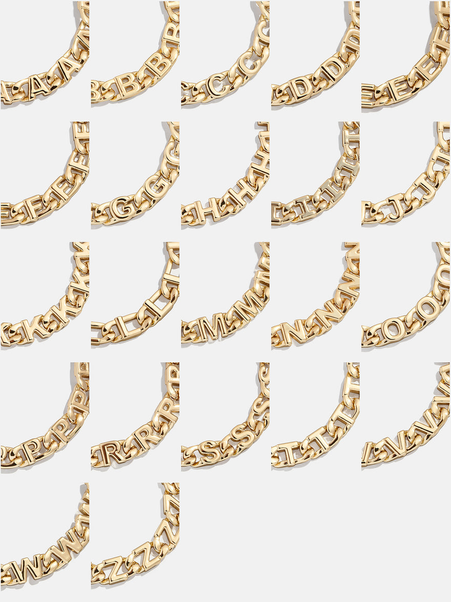 Repeating Initial Bracelet - G