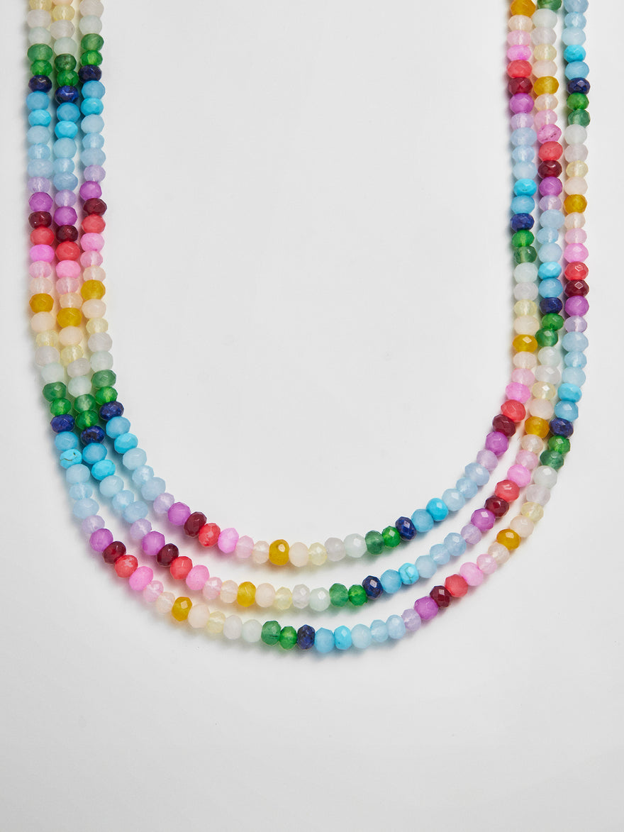 Lena Semi-Precious Layered Necklace - Multi