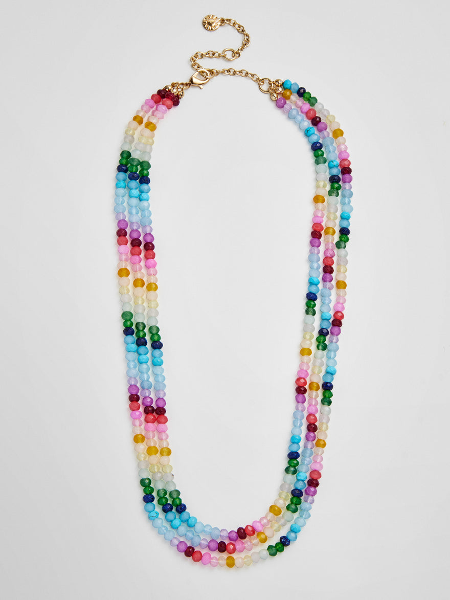 Lena Semi-Precious Layered Necklace - Multi