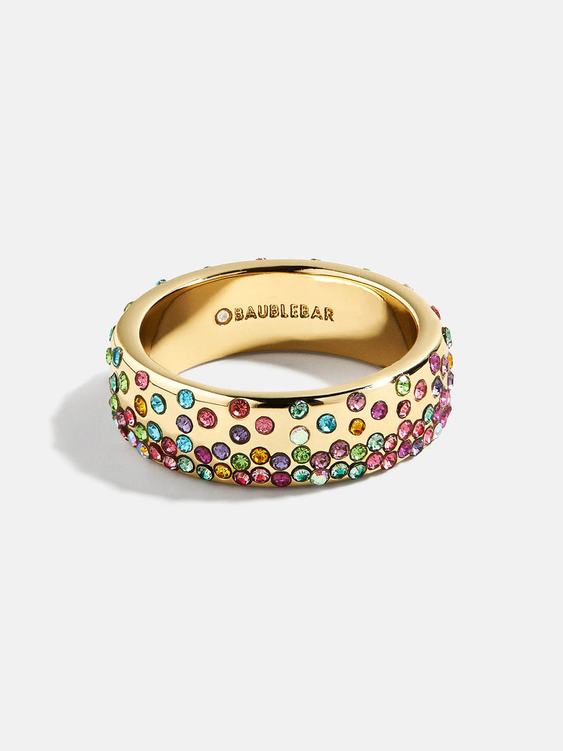 BaubleBar Lola Ring - Multi - 
    Multicolored pavé ring
  

