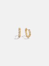BaubleBar Jessica 18K Gold Birthstone Earrings - Crystal - 
    18K gold plated sterling silver, Cubic Zirconia stones
  
