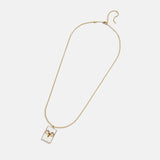 Reversible 18K Gold Zodiac Pendant Necklace - Gemini