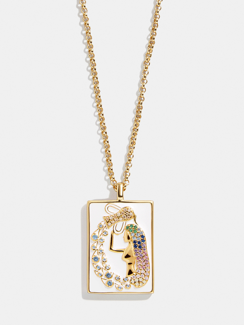 BaubleBar Reversible 18K Gold Zodiac Pendant Necklace - Aquarius - 
    Enjoy 20% off - This Week Only
  
