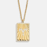 Reversible 18K Gold Zodiac Pendant Necklace - Aries