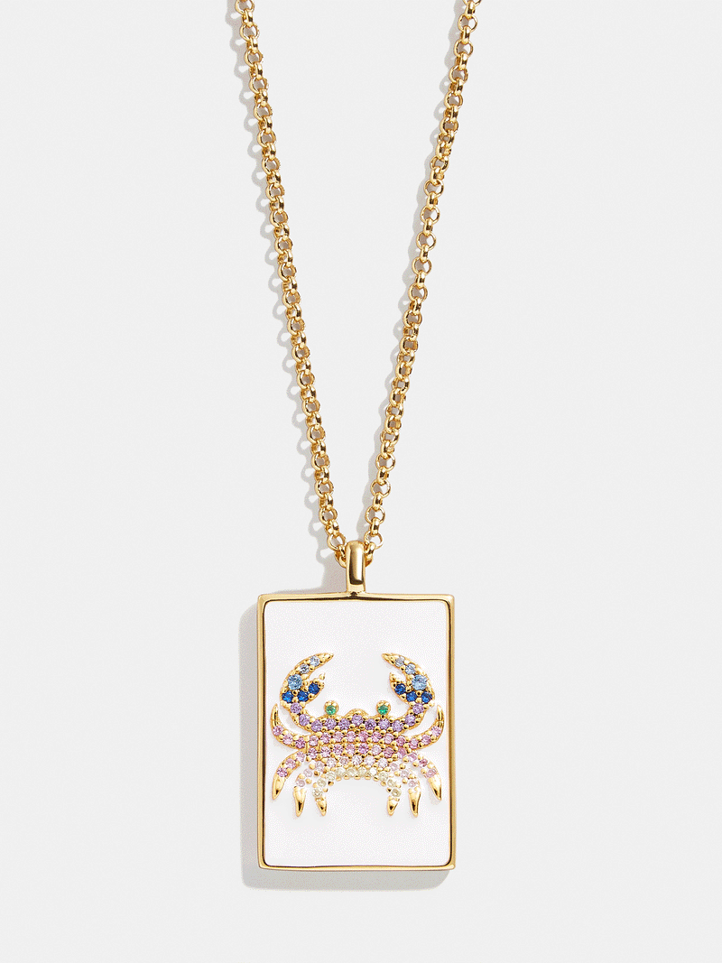 BaubleBar Reversible 18K Gold Zodiac Pendant Necklace - Cancer - 
    Enjoy 20% off - This Week Only
  
