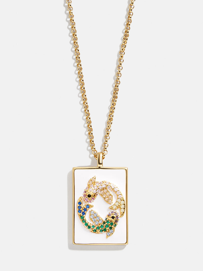 BaubleBar Reversible 18K Gold Zodiac Pendant Necklace - Pisces - 
    Enjoy 20% off - This Week Only
  

