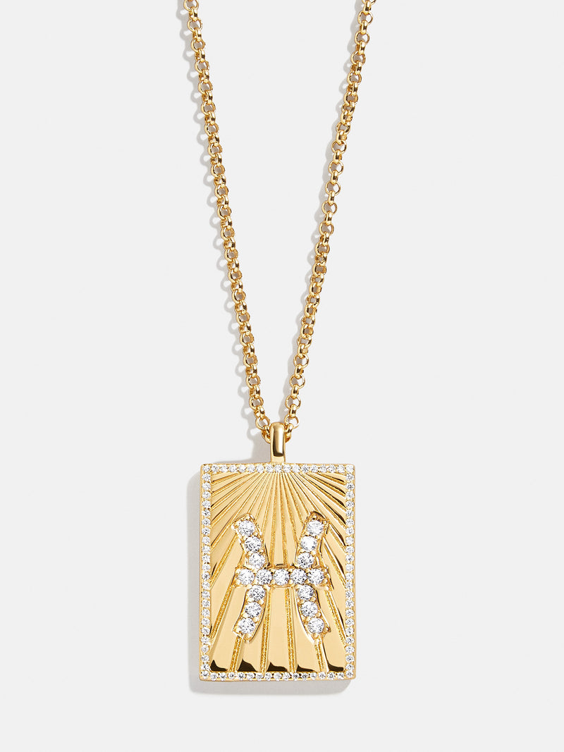 BaubleBar Reversible 18K Gold Zodiac Pendant Necklace - Pisces - 
    Enjoy 20% off - This Week Only
  
