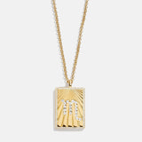 Reversible 18K Gold Zodiac Pendant Necklace - Scorpio