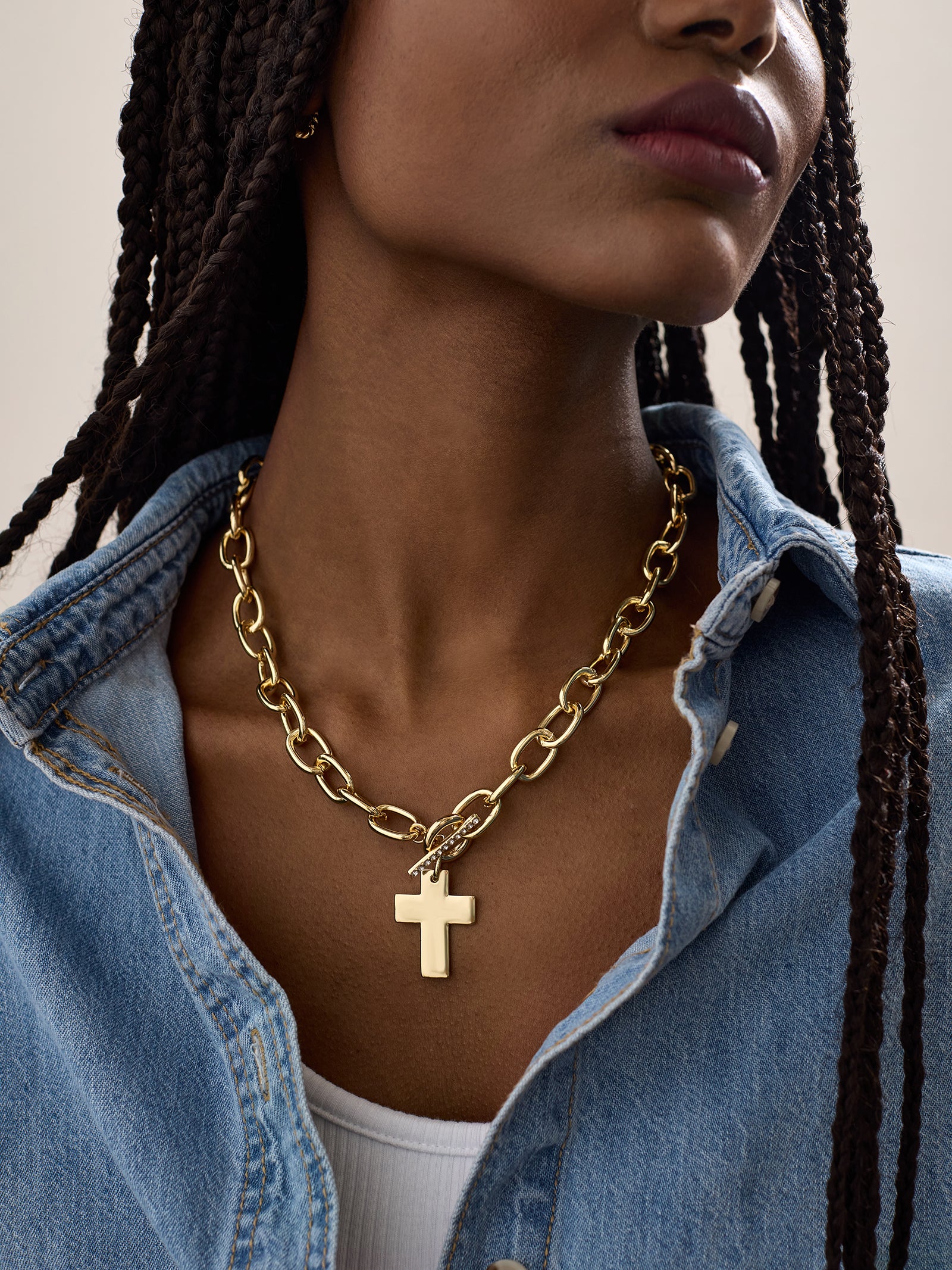 Priscilla Statement Cross Necklace - Classic Cross – Statement 