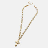 Hope Statement Cross Necklace - Bubble Cross