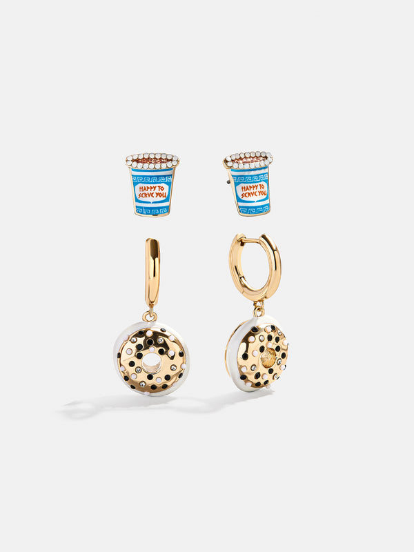 Morning Rush Earring Set - Bagel