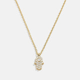 18K Gold Motif Necklace - Hamsa