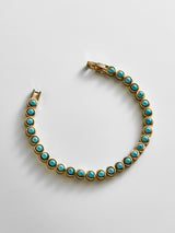 BaubleBar Nina Semi-Precious Bracelet - Gold/Turquoise - 
    Turquoise stones on a sleek gold bracelet 
  
