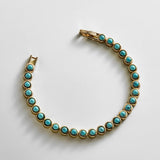 Nina Semi-Precious Bracelet - Gold/Turquoise