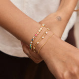 Nina Semi-Precious Bracelet - Gold/Multi