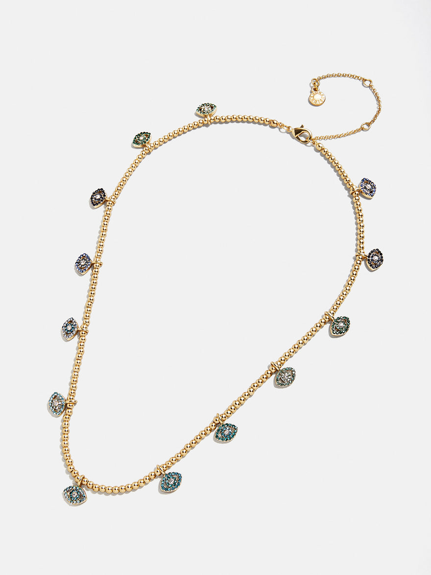 Evil Eye Pisa Necklace - Gold/Blue