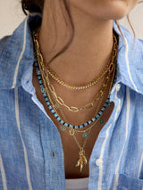 BaubleBar Evil Eye Pisa Necklace - Gold/Blue - 
    Enjoy 20% off - This Week Only
  
