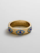 Eyes On Eyes Ring - Gold/Blue