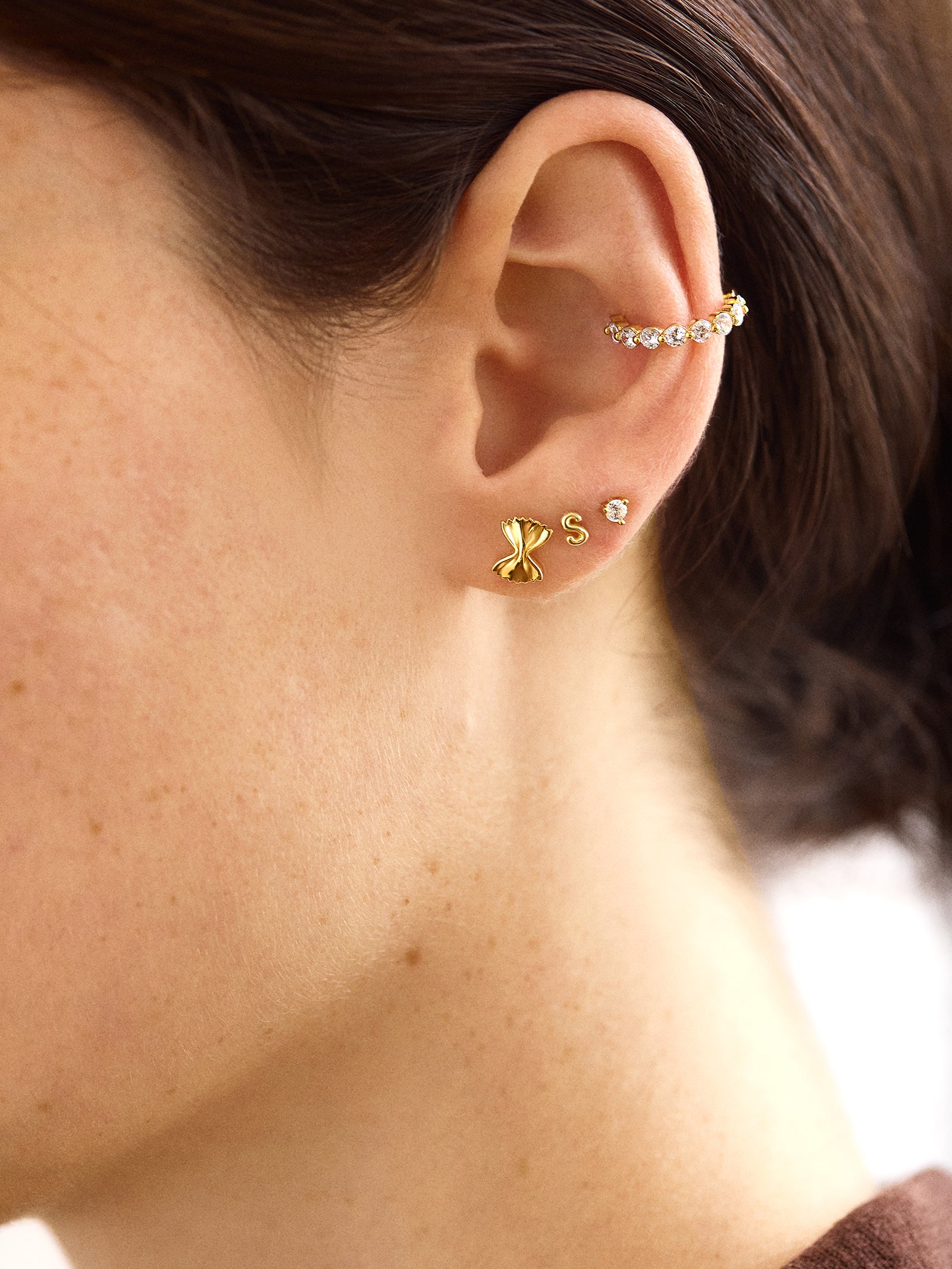 Macaroni Earring ゴールド 4g