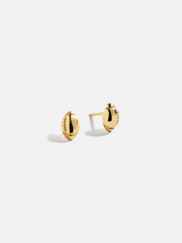 18K Gold Sports Delicate Stud - Football