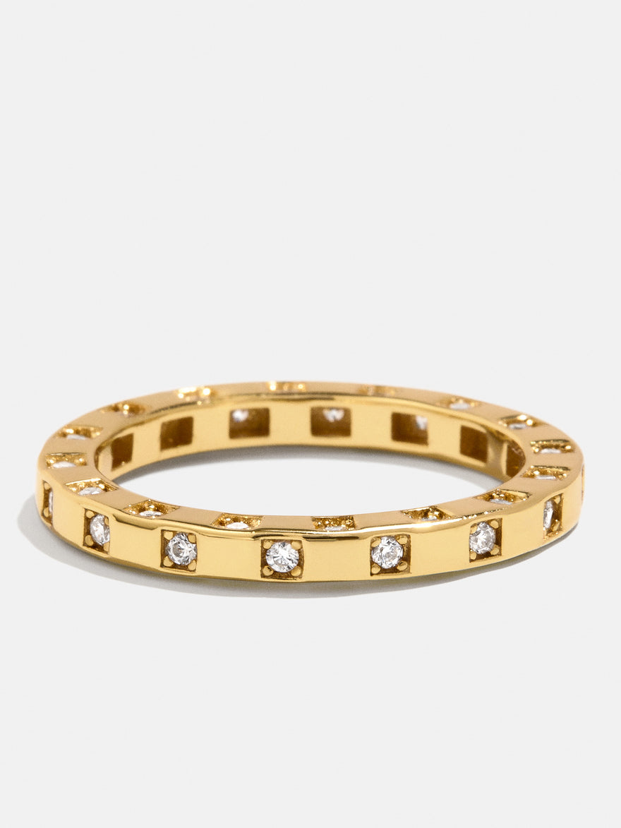 18K Gold Vermeil Mabel Ring - Gold/Pavé