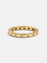 BaubleBar 18K Gold Mabel Ring - Gold/Pavé - 
    18K gold plated sterling silver Cubic Zirconia
  

