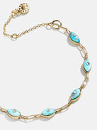 Yara Evil Eye Bracelet - Gold/Blue