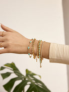 Yara Evil Eye Bracelet - Gold/Blue