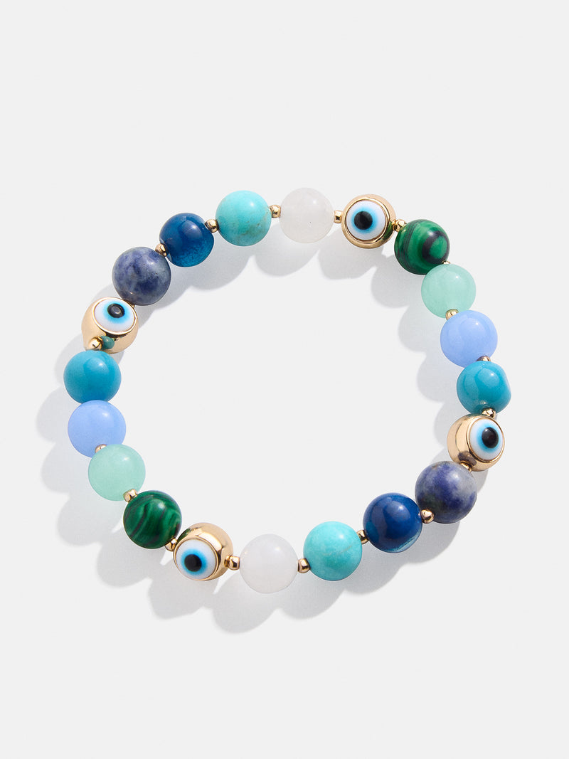BaubleBar Evil Eye Semi-Precious Stretch Bracelet - Blue - 
    Evil eye semi-precious bracelet
  
