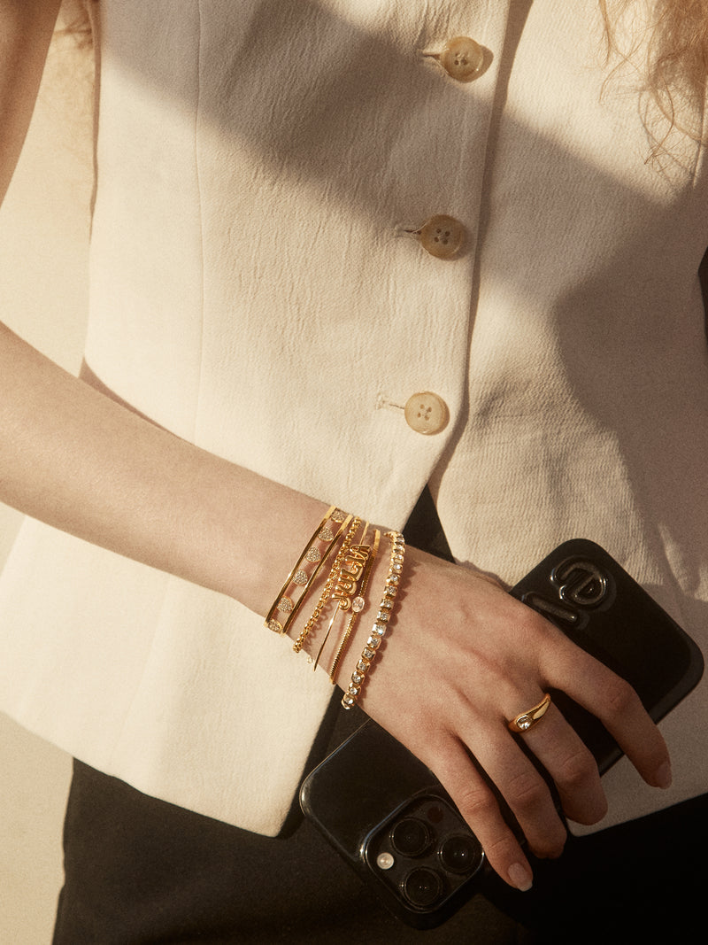 BaubleBar 18K Gold Heart Cuff Bracelet - Heart - 
    Enjoy 20% off - This Week Only
  
