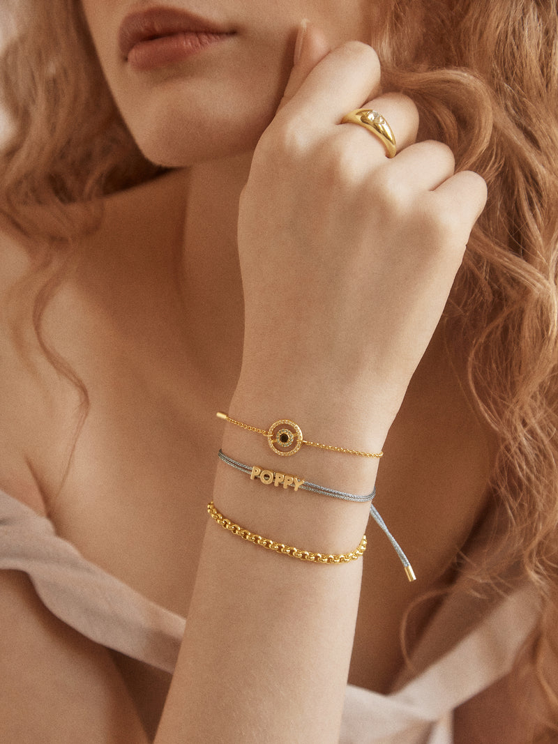 BaubleBar Sabrina 18K Gold Motif Bracelet - Evil Eye - 
    Enjoy 20% off - This Week Only
  
