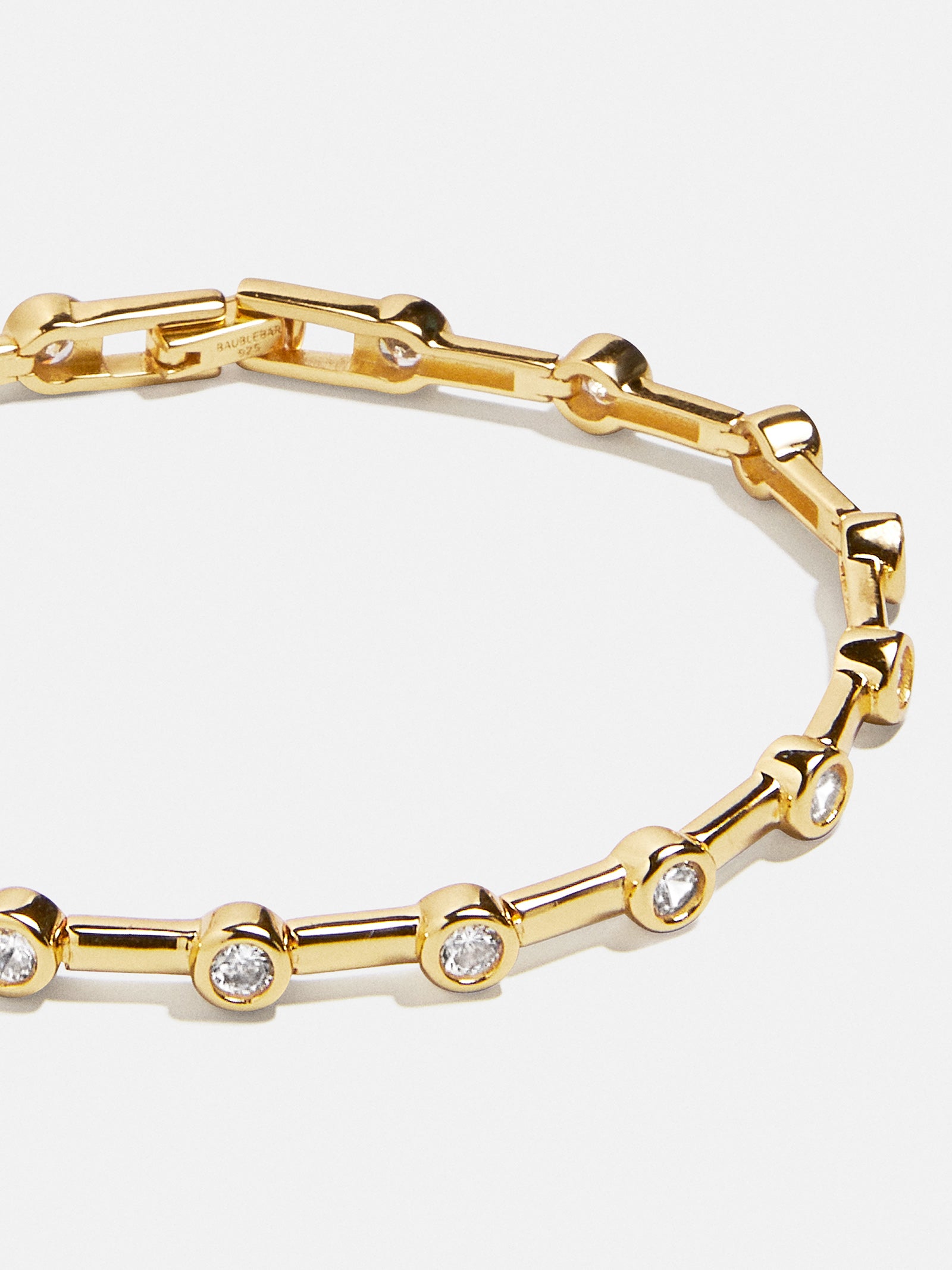 Eve 18K Gold Tennis Bracelet - Gold/Pavé – Cubic zirconia